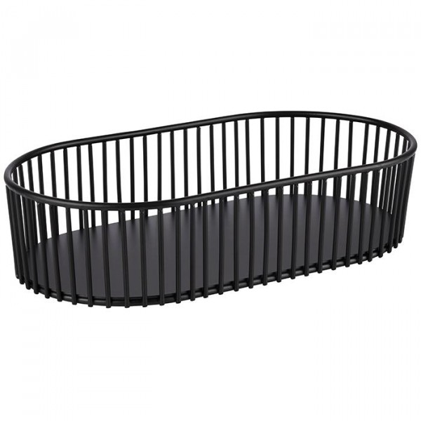 Brotkorb "Urban" Metall schwarz 29x16cm