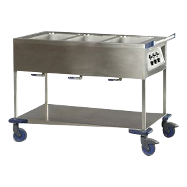 Bain Marie Wagen 3 x 1/1 GN 230 V, 2,1KW